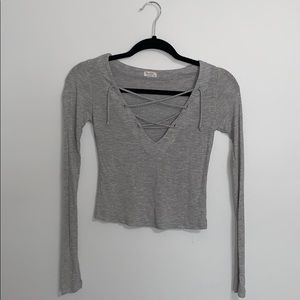 Brandy Melville Lace-up Long Sleeve